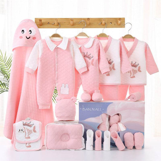 Premium Newborn Gift Set – Soft Cotton Clothing & Accessories for Fall and Winter - Pasha