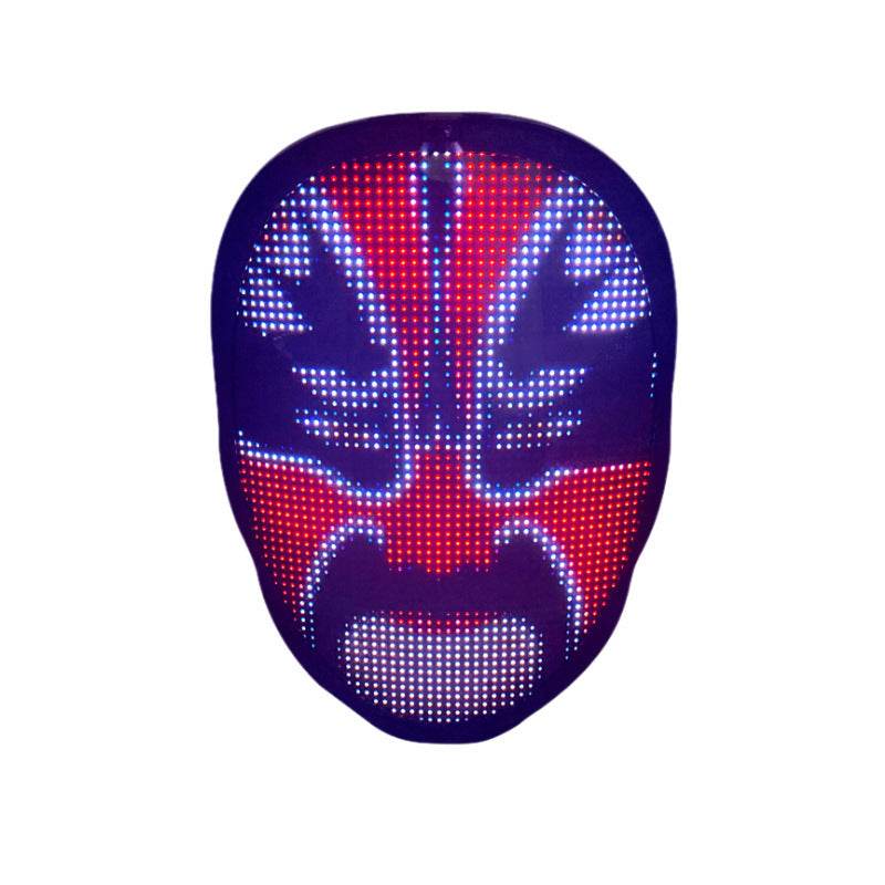LED Glow Face Mask - Ergonomic Halloween & Party Mask for Unforgettable Celebrations - Pasha