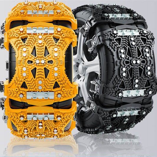 Universal Nonskid Tire Chain for Cars and SUVs – Steel Plate Traction Solution - Pasha