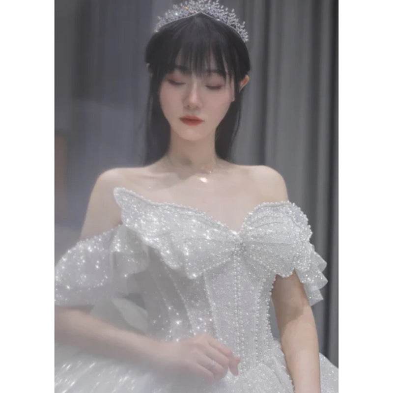 One-Shoulder Wedding Dress – Vintage-Inspired Style - Pasha
