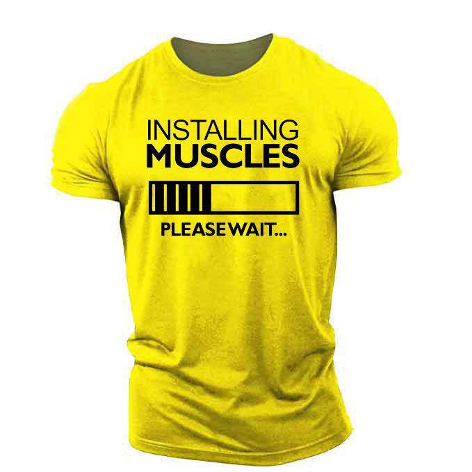 Men´s T-Shirt-Fintess Short Sleeve with funny design - Pasha