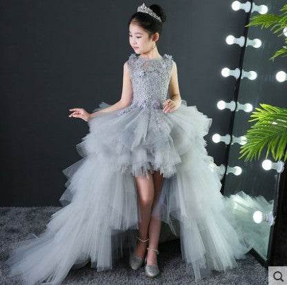 Princess Evening Dress for Girls with Removable Train – Perfect for Special Occasions - Pasha