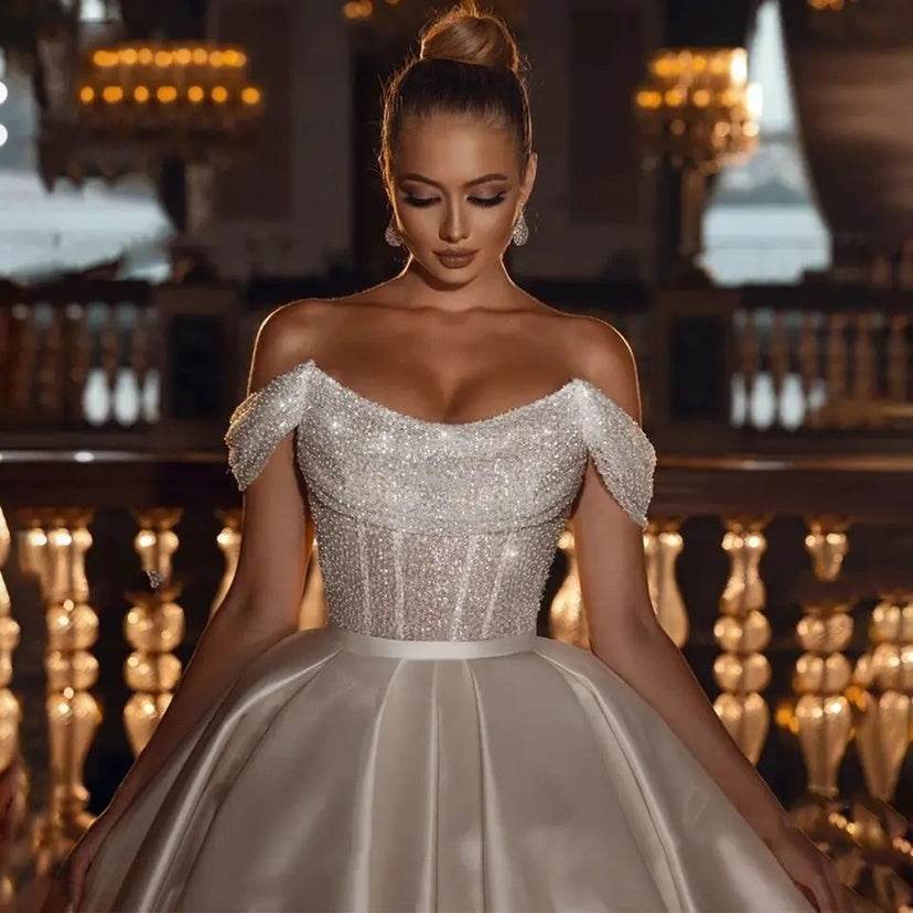 4Boho A-Line Wedding Dress – Strapless Bridal Gown - Pasha