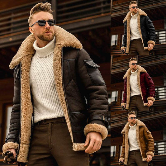 Men´s Fur Winter Coat-Retro Style - Pasha