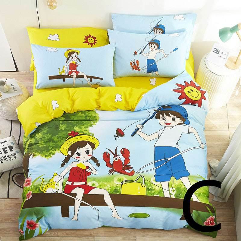 Cartoon Kids Bedding Set – Fun & Cozy Bed Sheets - Pasha