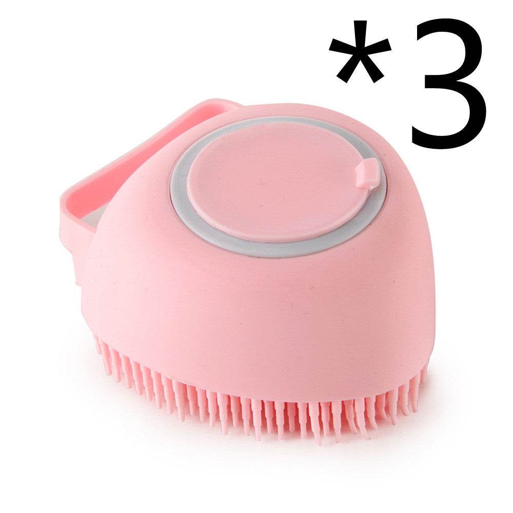 Silicone Bath Brush for Dogs and Cats – Gentle Grooming Brush - Pasha