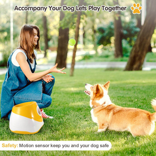 Pet Electric Tennis Ball Launcher – Perfect Toy for Dogs and Cats - Pasha