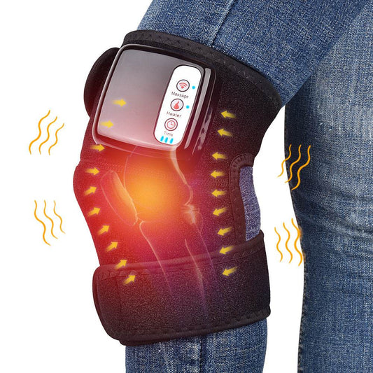 Knee Vibration Massager – Portable Joint & Muscle Pain Relief Device with Heat and Magnet Therapy - Pasha