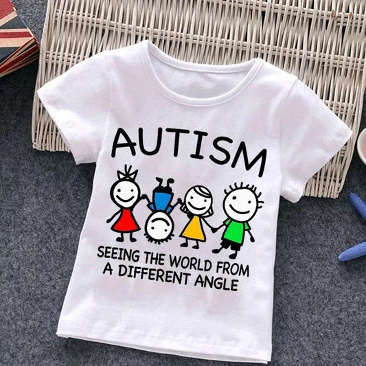 Kids With Autism T-Shirt – Puzzle Design Top for Children and Adults - Pasha