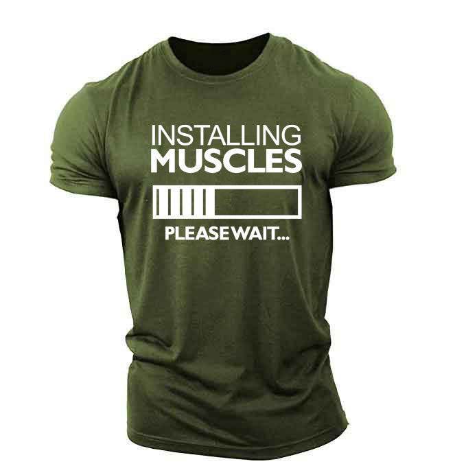 Men´s T-Shirt-Fintess Short Sleeve with funny design - Pasha