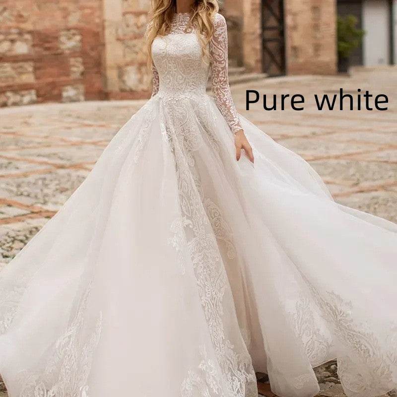 Elegant Long Sleeve Wedding Dress – Exquisite Gown - Pasha