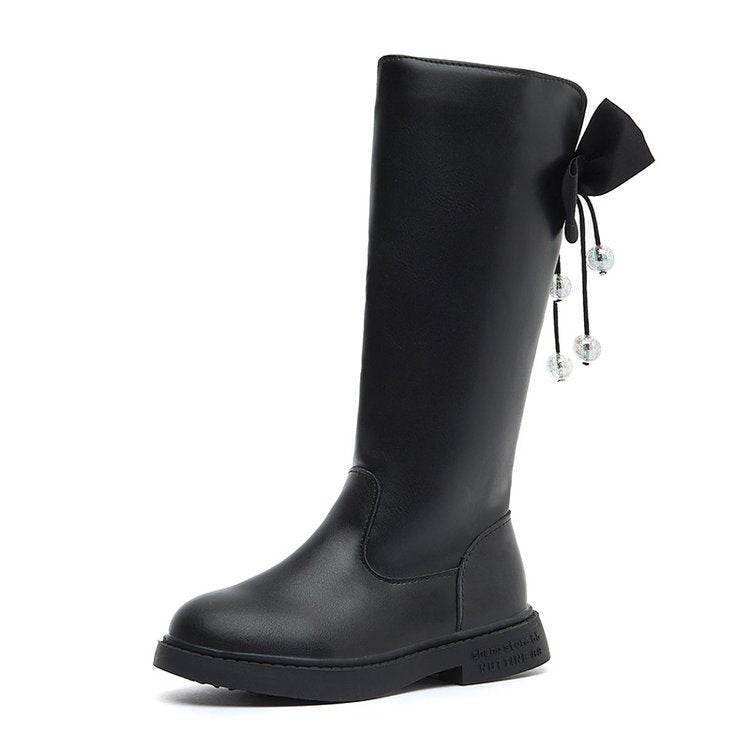 Explosive Style Kids Shoes – British Retro Leather Boots for Girls - Pasha