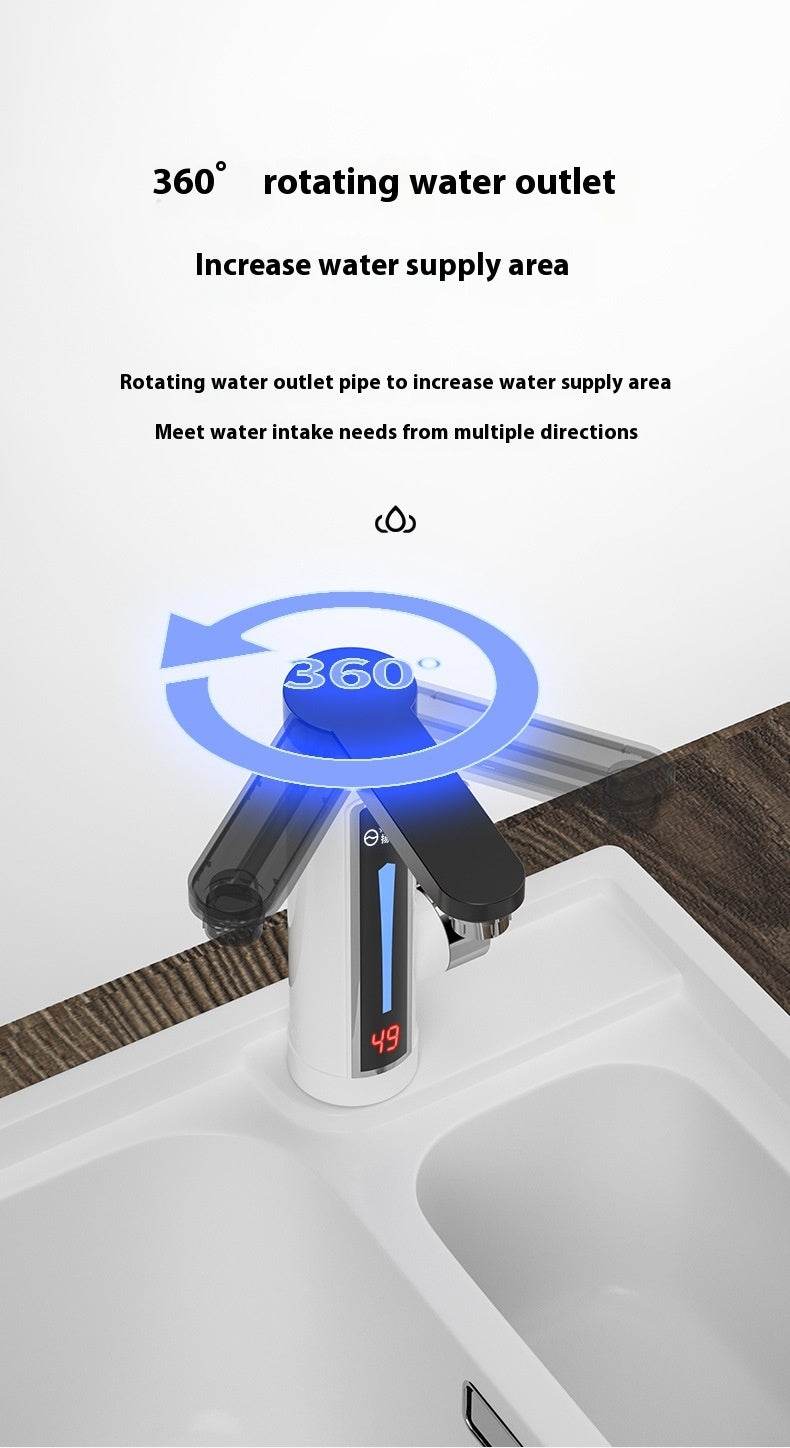 Instant Electric Faucet with Heating - Efficient Hot Water Solution for Kitchen & Bathroom - Pasha