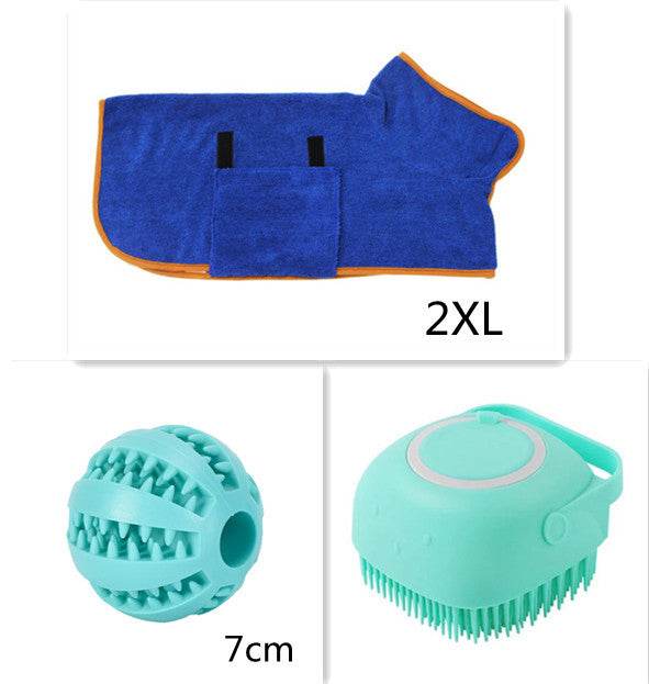Silicone Bath Brush for Dogs and Cats – Gentle Grooming Brush - Pasha