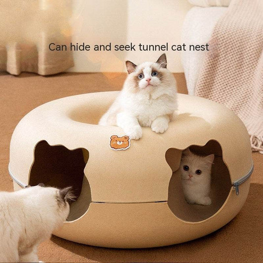 Felt Cat Bed – Cozy & Animal-Shaped Design - Pasha