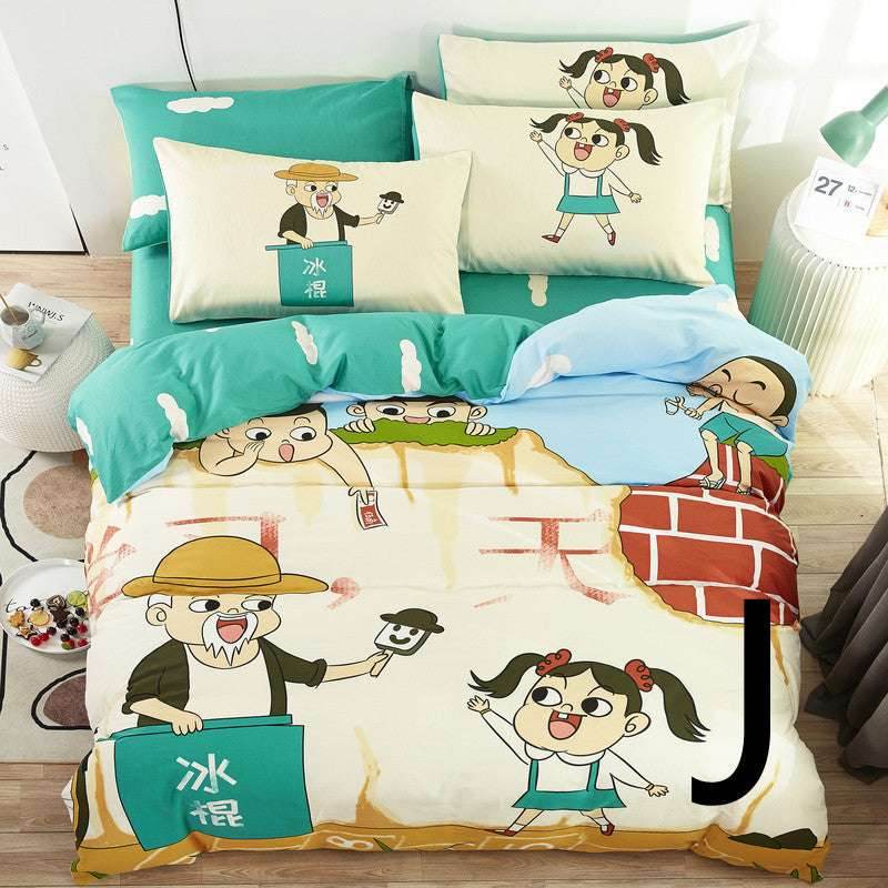 Cartoon Kids Bedding Set – Fun & Cozy Bed Sheets - Pasha